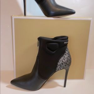 Michael Kors Leather/Scuba Ankle boots